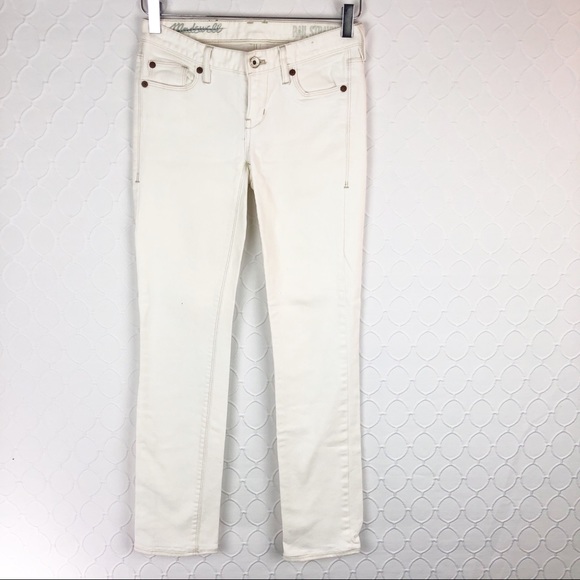 Madewell Denim - Madewell White Ivory Rail Straight Jeans 24